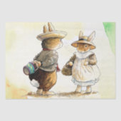 Peter Rabbit (paar) Weefselpapier Tissuepapier (Voorkant)