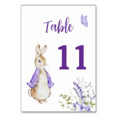 Peter Rabbit Paarse tafel nummer Kaart (Voorkant)