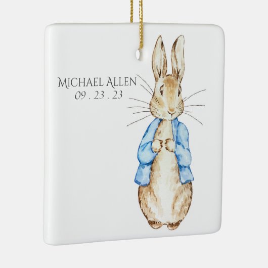Peter Rabbit Persoonlijke Baby Keramisch Ornament (Rechts)