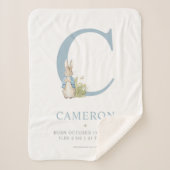 Peter Rabbit | Persoonlijke brief C Sherpa Deken (Voorkant)