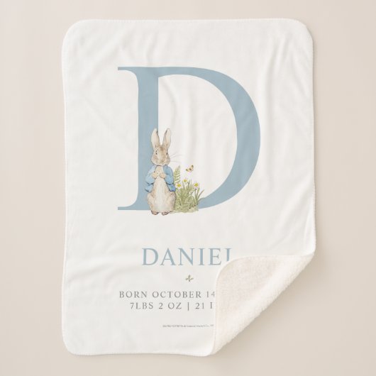 Peter Rabbit | Persoonlijke brief D Sherpa Deken (Voorkant)