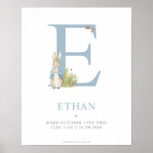 Peter Rabbit | Persoonlijke brief E Poster (Voorkant)