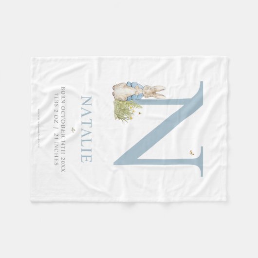 Peter Rabbit | Persoonlijke brief N Fleece Deken (Voorkant (Horizontaal))