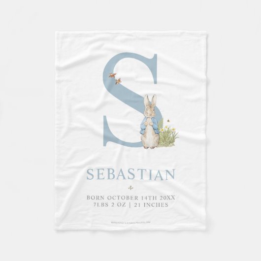 Peter Rabbit | Persoonlijke brief S Fleece Deken (Voorkant)