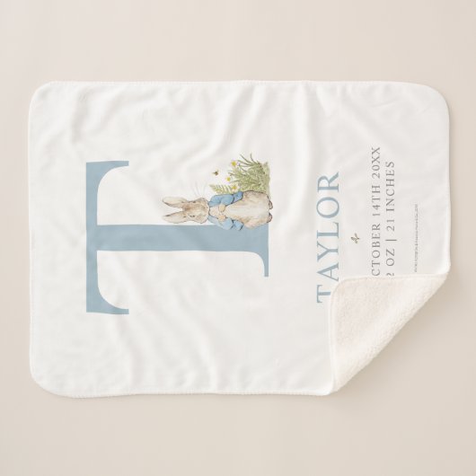 Peter Rabbit | Persoonlijke brief T Sherpa Deken (Voorkant (horizontaal))