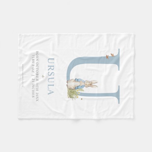 Peter Rabbit | Persoonlijke brief U Fleece Deken (Voorkant (Horizontaal))