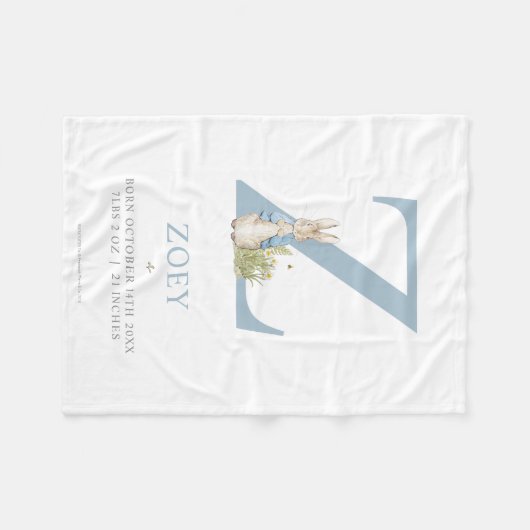 Peter Rabbit | Persoonlijke brief Z Fleece Deken (Voorkant (Horizontaal))