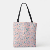 Peter Rabbit | Pink Floral Garden Pattern Draagtas (Achterkant)