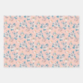 Peter Rabbit | Pink Floral Garden Pattern Inpakpapier Vel (Voorkant)