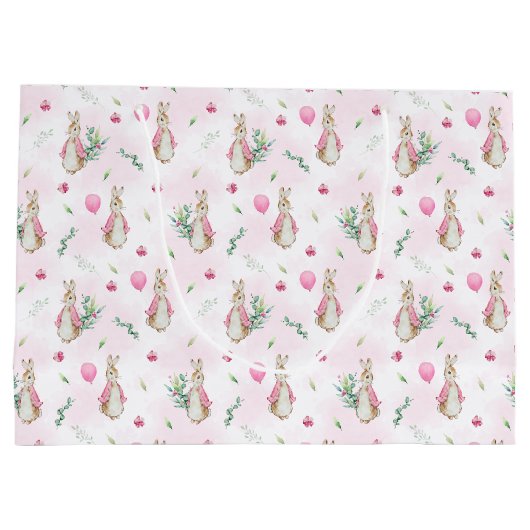 Peter Rabbit Pink Groot Cadeauzakje (Achterkant)