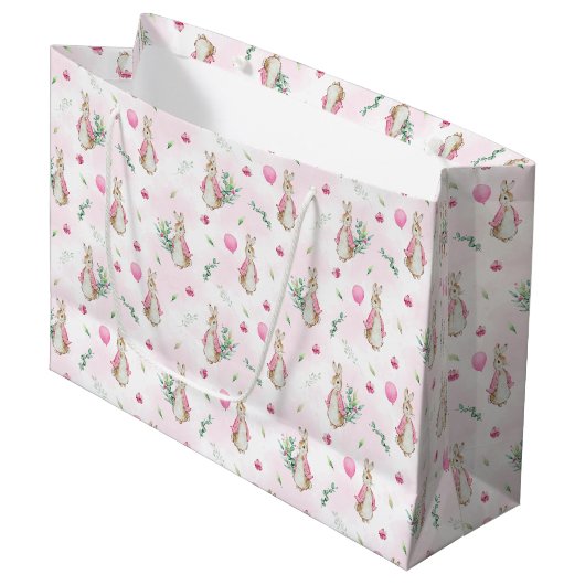 Peter Rabbit Pink Groot Cadeauzakje (Voorkant Gekanteld)