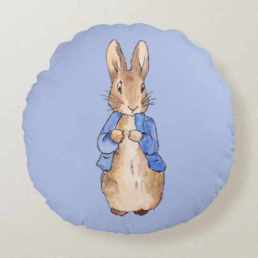 Peter Rabbit Rond Kussen (Voorkant)