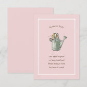 Peter Rabbit Roze  Baby Boek Informatiekaartje (Voorkant / Achterkant)