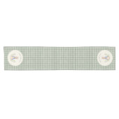 Peter Rabbit Sage Gingham Douche Tafelloper (Horizontaal)