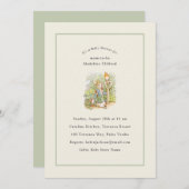 Peter Rabbit Sage Green  Baby shower Kaart (Voorkant / Achterkant)