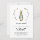 Peter Rabbit Schattige Baby shower Kaart (Voorkant)