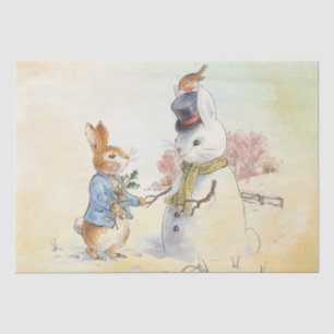 Peter Rabbit (sneeuwman) Weefselpapier Tissuepapier