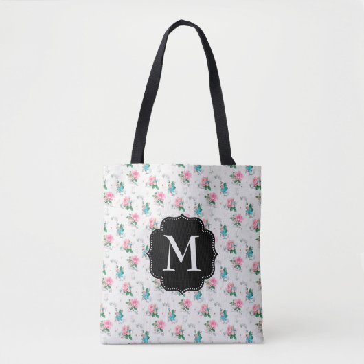 Peter Rabbit | Vergeet me niet Floral Pattern Draagtas (Voorkant)