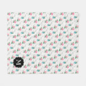 Peter Rabbit | Vergeet me niet Floral Pattern Fleece Deken (Voorkant (Horizontaal))