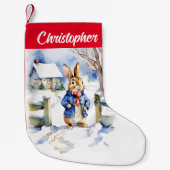 Peter Rabbit waterverf Kerst Kleine Kerstsok (Voorkant)