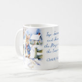 Peter Rabbit  waterverf kerstcadeaus Koffiemok (Voorkant links)