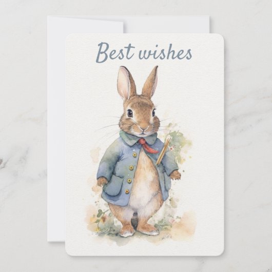 Peter Rabbit Wenskaart Feestdagenkaart (Voorkant)