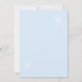 Peter Rabbit Winter Arch baby shower Kaart (Achterkant)