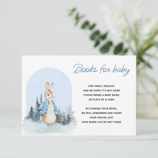 Peter Rabbit Winter Arch Boeken voor Baby Informatiekaartje (Staand voorkant)