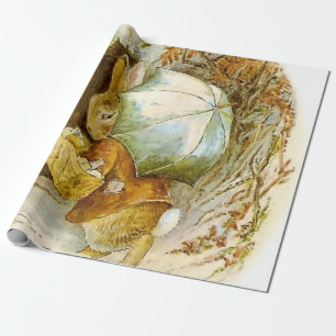 "Peter Rabbit with Winter Umbrella" door Beatrix P Cadeaupapier