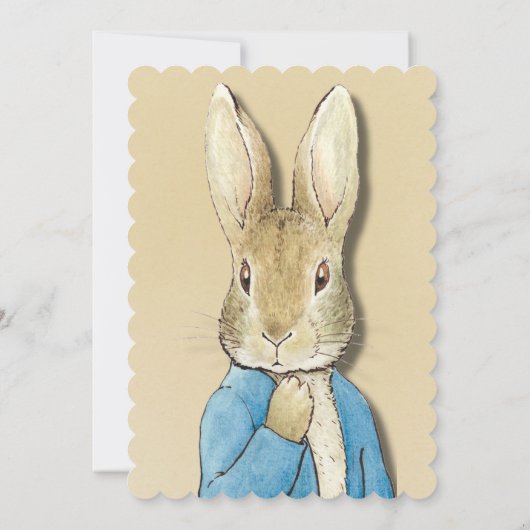 Peter Rabbit Wortelen en Sterren Jongen Baby showe Kaart (Achterkant)