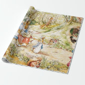 Peter Rabbit's Buurt beroemd gemaakt door Beatrix  Cadeaupapier (Uitgerold)