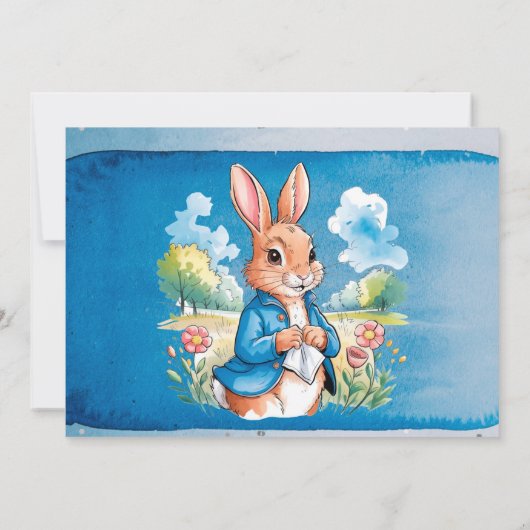 Peter Rabbit's Garden Birthday Bash: Hop on Over Kaart (Achterkant)