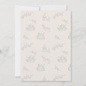 Peter Rabbit's moeder Baby shower Bedankkaart (Achterkant)