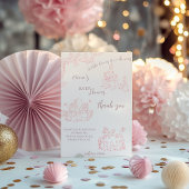 Peter Rabbit's moeder Baby shower Bedankkaart