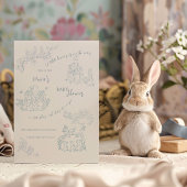 Peter Rabbit's moeder Baby shower Briefkaart