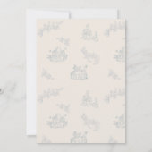 Peter Rabbit's moeder Baby shower Dank u Bedankkaart (Achterkant)