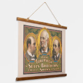 Peter Sells, Adam Forepaugh en Lewis Sells Hangend Wandkleed (Gebogen)