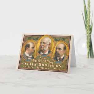 Peter Sells, Adam Forepaugh en Lewis Sells Kaart