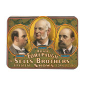 Peter Sells, Adam Forepaugh en Lewis Sells Magneet (Horizontaal)