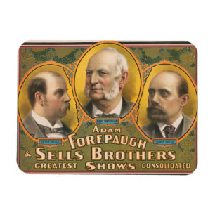 Peter Sells, Adam Forepaugh en Lewis Sells Magneet