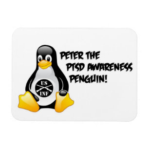 Peter The PTSD Awareness Penguin Magneet