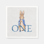 Peter the Rabbit 1st Birthday Servet (Voorkant)