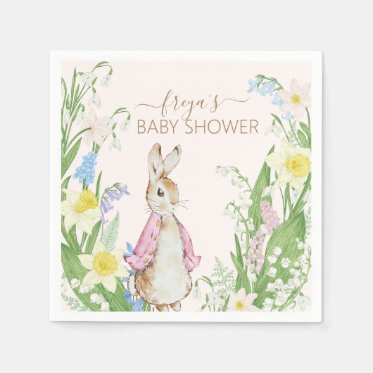 Peter the Rabbit Baby shower Servet (Voorkant)