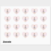 Peter the Rabbit Bblaast a Roze Bubble gom Hart Sticker (Vel)