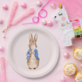 Peter the Rabbit Bblaast a Roze Bubble gom Papieren Bordje (Feest)
