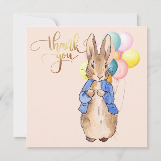 Peter the Rabbit Bedankkaart (Voorkant)