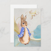 Peter the Rabbit Bedankkaart (Voorkant / Achterkant)