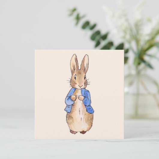 Peter the Rabbit Bedankkaart (Staand voorkant)