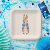 Peter the Rabbit Beige background Paper Bord (Feest)