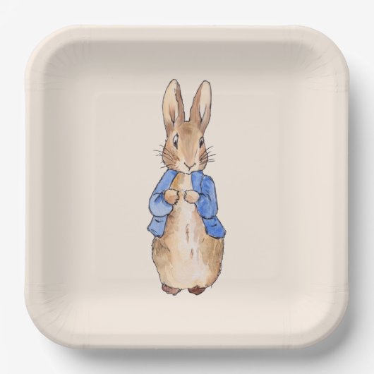 Peter the Rabbit Beige background Paper Bord (Voorkant)